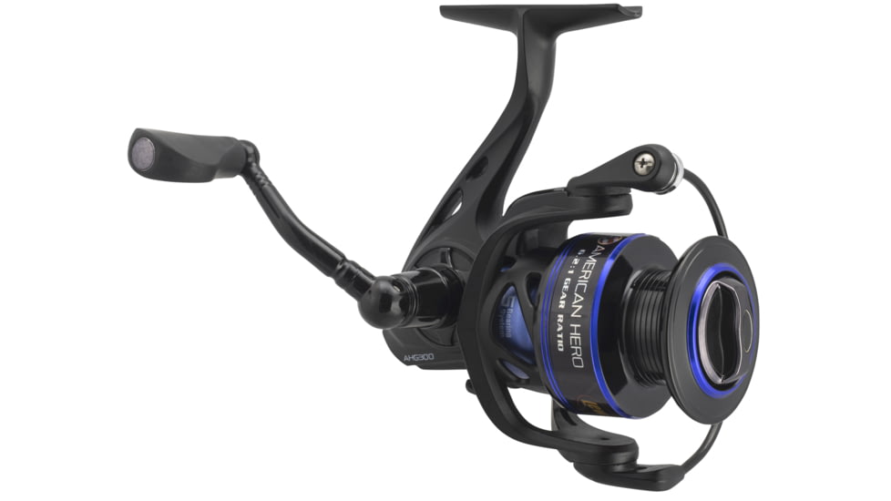 Lew's American Hero Spinning Reel, 400, 6.2:1, 4+1, Ambidextrous, Clam, AH400C