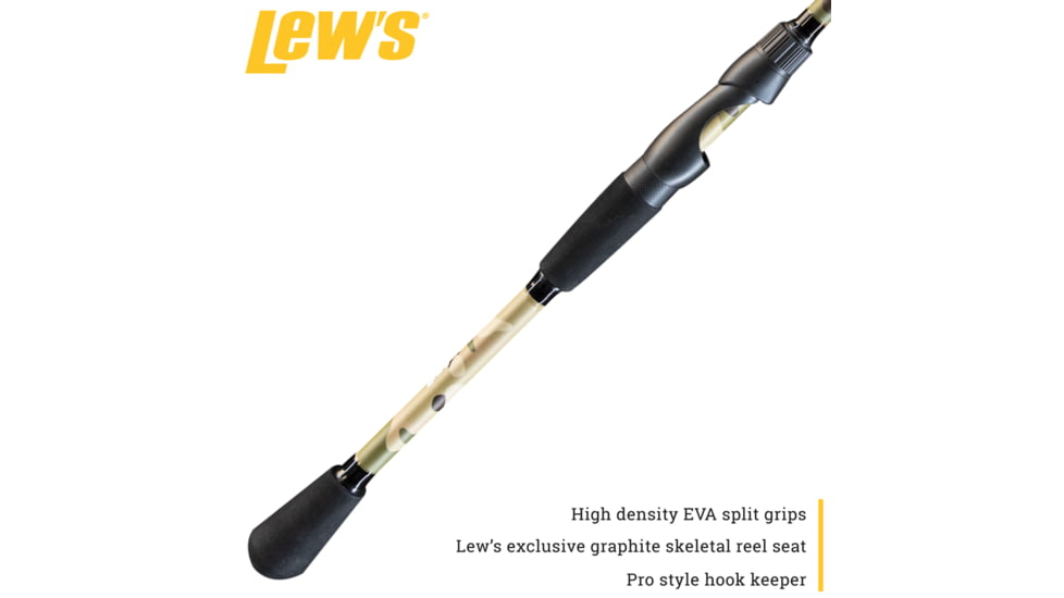 Lew’s American Hero Tier 1 Spinning Rod, 7ft 2in, 1-PC, Medium, Fast, AHT172MFS