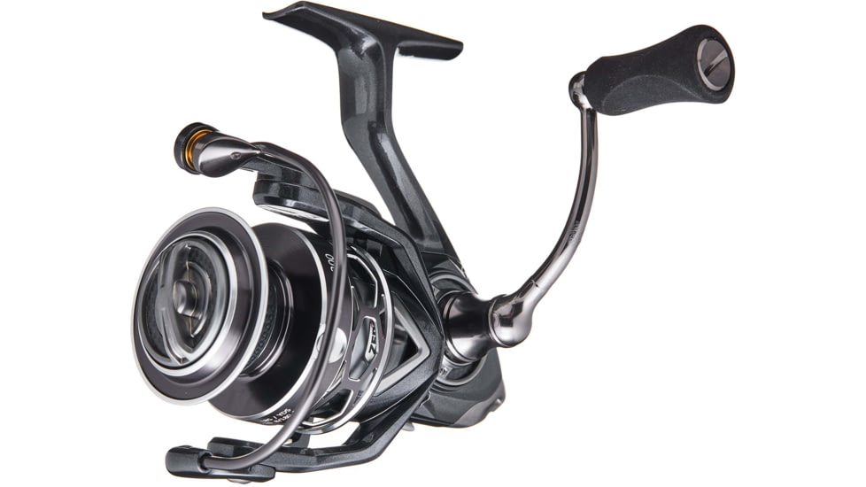 Lew’s Custom Lite 100 Spinning Reel, SZ 100 Reel, 10+1 Bearings, 5.6-1 Ratio, Tanso Tech Frame, Sideplate and Rotor, Aluminum Speed Gears, Hybrid Carbon Drag, Reversible Retrieve, Gray, CL100