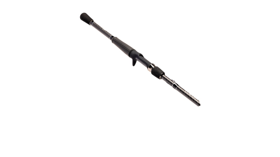 Lew’s Custom Lite Casting Rod, 6ft 8in 1-PC HM85 Graphite Rod, Medium  w/ Moderate-Fast, Stainless Steel Guides w/ Titanium Oxide Inserts, Split-Grip Handle, Black, CLTWJB