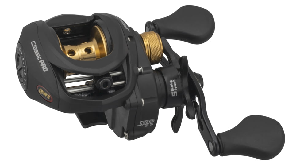 Lew’s Classic Pro Baitcast Reel, LH Retrieve, 7.5-1 Ratio, 4+1 Bearings, CP1SHL