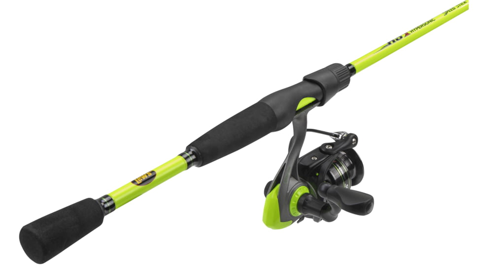 Lews Hypersonic 30 Speed Spinning Combo, 6 ft 6 in, Light, Fast, 5.1:1, Ambidextrous, 2 Pieces, HS3066M-2