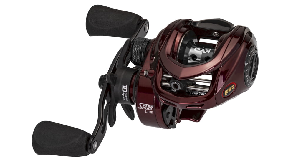 Lew's Laser Lite Spinning Reel and Rod Combo, 7ft, 2-PC IM6 Rod w/ Light  and Fast, SZ 100 Reel, 3+1 Bearings, 5.1-1 Ratio, Metallic Gray/Gold/Black, LLS1070LG2-2