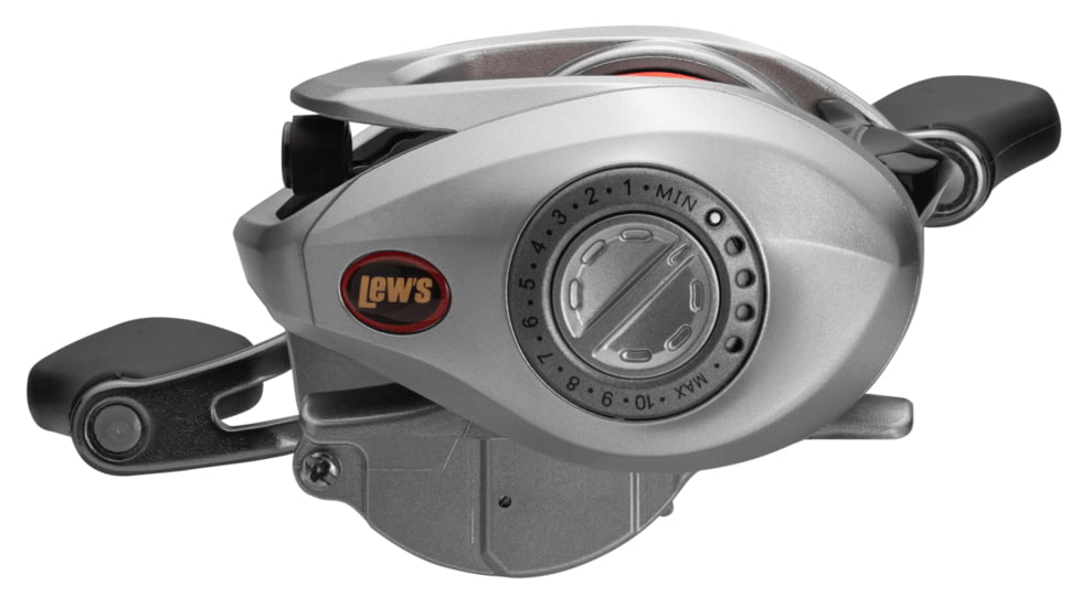 Lew’s Laser MG Baitcast Reel, Super Low Profile, LH Retrieve, 7.5-1 Ratio, 7+1 Bearings, LSG1SHLAMG