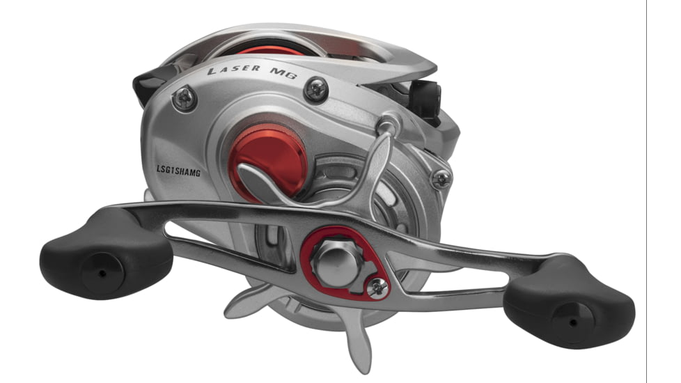Lew’s Laser MG Baitcast Reel, Super Low Profile, RH Retrieve, 7.5-1 Ratio, 7+1 Bearings, LSG1SHAMG