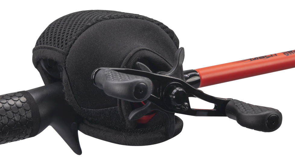 Lew's Speed Reel Cover, Fits Large Spinning Reels, 2mm Neoprene, Hook and Loop Closure, Black, LSCBS2