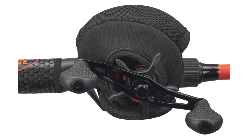 Lew's Speed Reel Cover, Fits Large Spinning Reels, 2mm Neoprene, Hook and Loop Closure, Black, LSCBS2