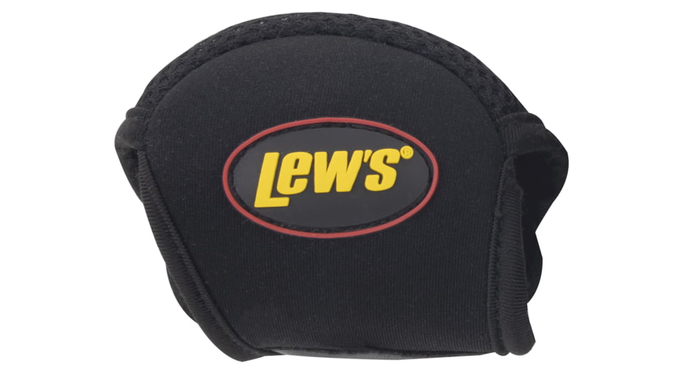 Lew's Speed Reel Cover, Fits Small Spinning Reels, 2mm Neoprene, Hook and Loop Closure, Black, LSCBS1