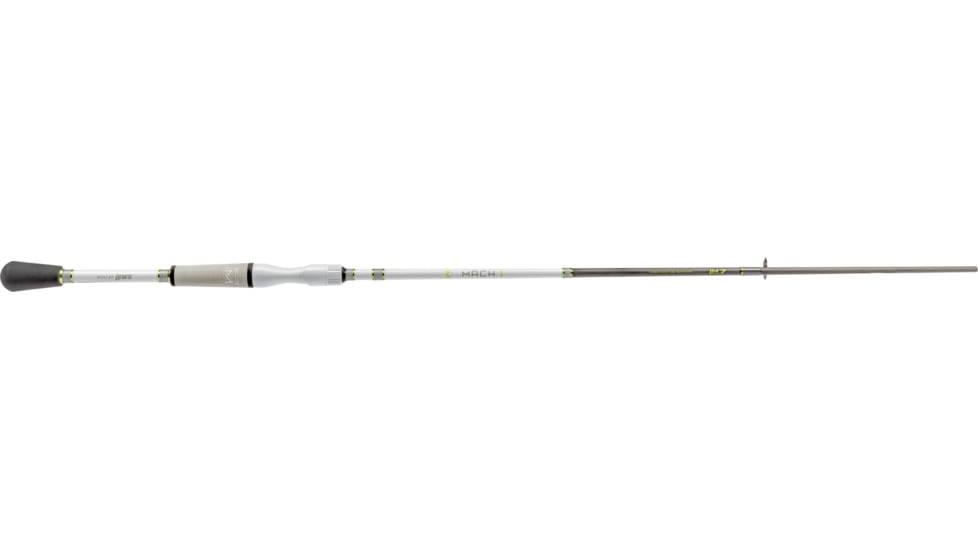 Lew’s MACH 1 Spinning Reel and Rod Combo, 6ft 6in, 2-PC IM7 Graphite Rod, Medium-Light, Fast, SZ 200 Reel, 9+1 Bearings, 6.2-1 Ratio, White/Black/Gray/Green, MH2066MLSG3-2