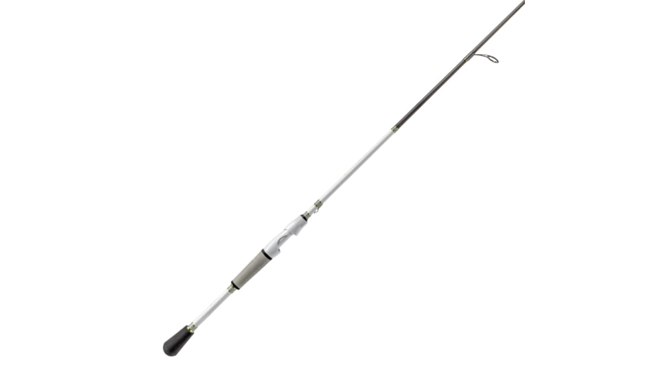 Lew’s MACH 1 Spinning Reel and Rod Combo, 6ft 6in, 2-PC IM7 Graphite Rod, Medium-Light, Fast, SZ 200 Reel, 9+1 Bearings, 6.2-1 Ratio, White/Black/Gray/Green, MH2066MLSG3-2