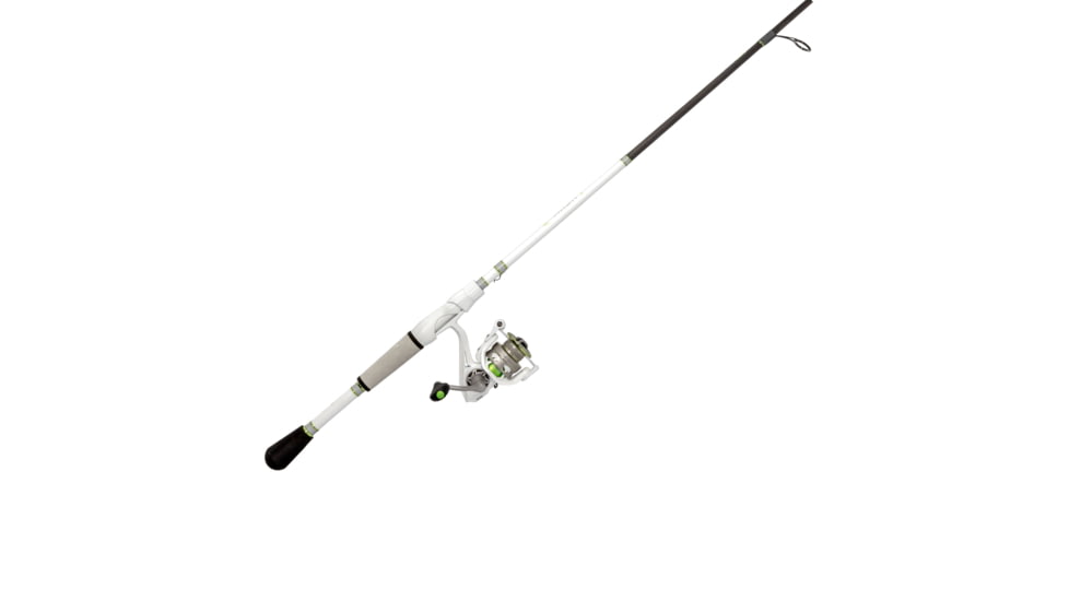 Lew’s MACH 1 Spinning Reel and Rod Combo, 7ft, 1-PC IM7 Graphite Rod, Light, Fast, SZ 100 Reel, 9+1 Bearings, 5.2-1 Ratio, White/Black/Gray/Green, MH1070LFSG3