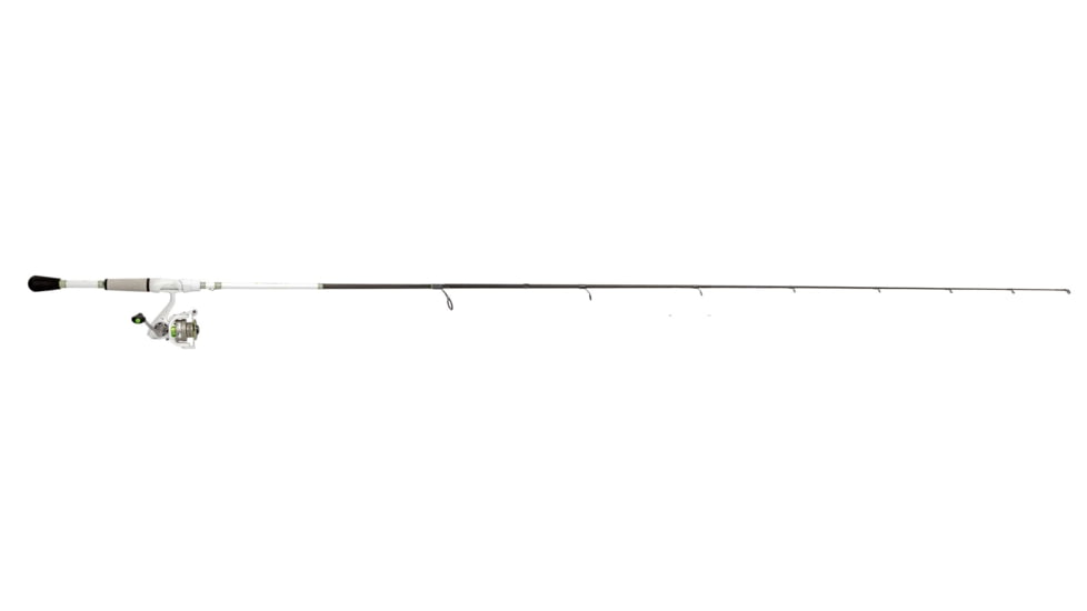Lew’s MACH 1 Spinning Reel and Rod Combo, 7ft, 2-PC IM7 Graphite Rod, Medium, Fast, SZ 300 Reel, 9+1 Bearings, 6.2-1 Ratio, White/Black/Gray/Green, MH3070MFSG3-2