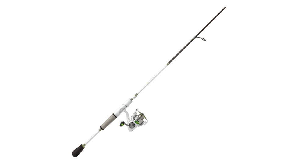Lew’s MACH 1 Spinning Reel and Rod Combo, 7ft, 2-PC IM7 Graphite Rod, Medium, Fast, SZ 300 Reel, 9+1 Bearings, 6.2-1 Ratio, White/Black/Gray/Green, MH3070MFSG3-2