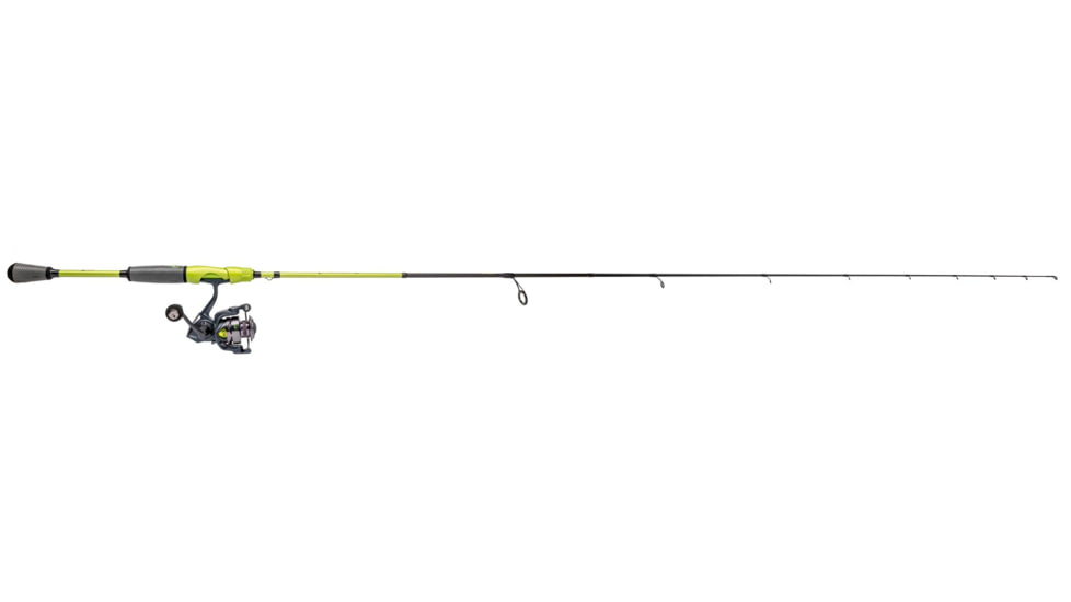 Lew’s MACH 2 Mobile Spinning Reel and Rod Combo, 6ft 6in, 2-PC IM8 Graphite Rod, Medium  w/ Fast, SZ 200 Reel, 6.2-1 Ratio, Mobile Carry Case, Green/Black/Gray, M2MSC2066M-2