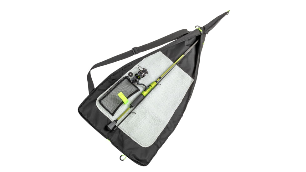 Lew’s MACH 2 Mobile Spinning Reel and Rod Combo, 6ft 6in, 2-PC IM8 Graphite Rod, Medium  w/ Fast, SZ 200 Reel, 6.2-1 Ratio, Mobile Carry Case, Green/Black/Gray, M2MSC2066M-2