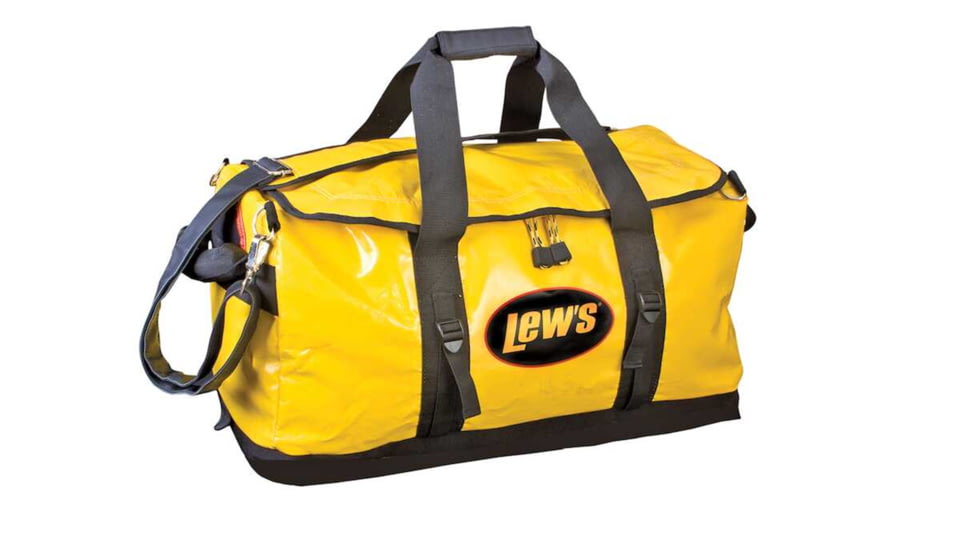 Lew's Boat Bag, Water Resistant, Molded Bottom, EVA Handles, Zippered Pockets, 24in, Yellow, B241212
