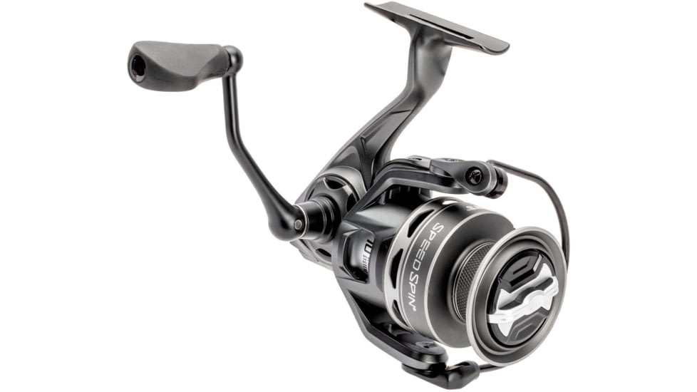 Lew’s Speed Spin Spinning Reel, SZ 400 Reel, 9+1 Bearings, 6.2-1 Ratio, Graphite Frame and Sideplate, Solid Brass Speed Gears, Speed Lube, Multi-Disc Drag, Gray, SS400HSG2