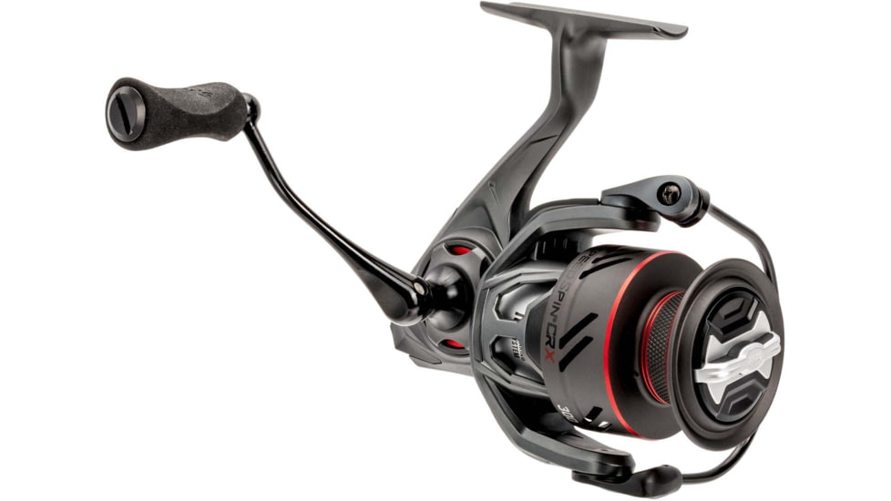 Lew’s Speed Spin CRX Spinning Reel, SZ 75 Reel, 8+1 Bearings, 5.2-1 Ratio, Graphite Frame and Sideplate, Solid Brass Speed Gears, Speed Lube, Multi-Disc Drag, Gray/Red, SSC75HS