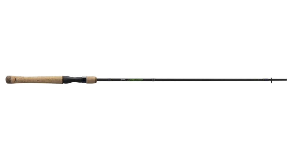 Lew's Speed Stick Spinning Rod, 6ft 6in 2-PC IM8 Graphite Blank, Medium  w/ Fast, Fuji Concept O guides, Full Length Cork Handle, Black, LSS66M-2