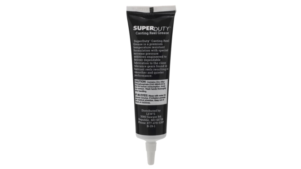 Lew’s Super Duty Casting Reel Grease, Custom Blended, Temperature Resistant, 1oz Tube, SDCRG1