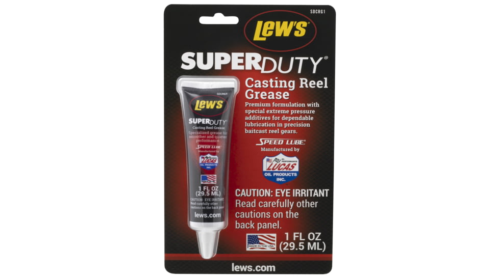Lew’s Super Duty Casting Reel Grease, Custom Blended, Temperature Resistant, 1oz Tube, SDCRG1