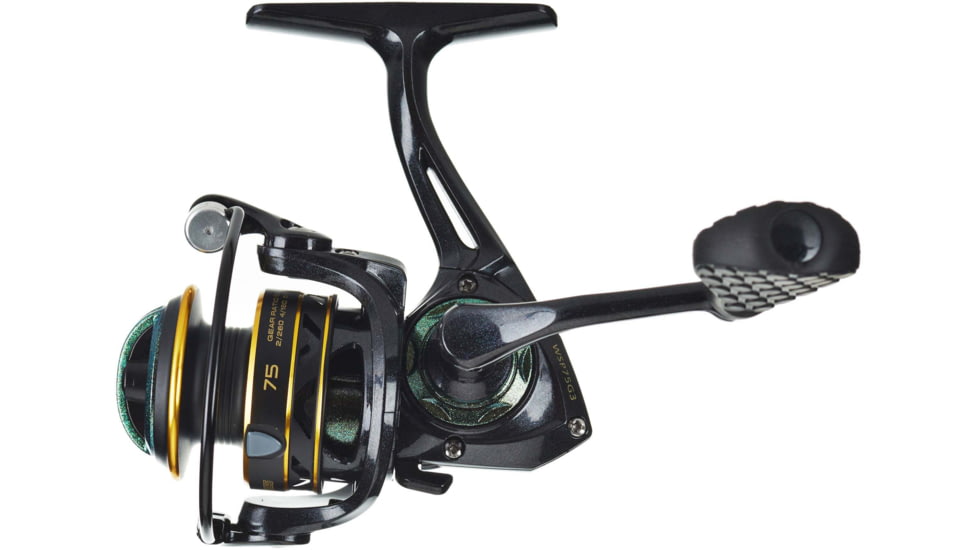 Lew’s Wally Marshall Signature Series Spinning Reel, SZ 100 Reel, 5+1 Bearings, 5.1-1 Ratio, Graphite Frame and Rotor, Interchangeable Retrieve, Green/Gold, WSP100G3