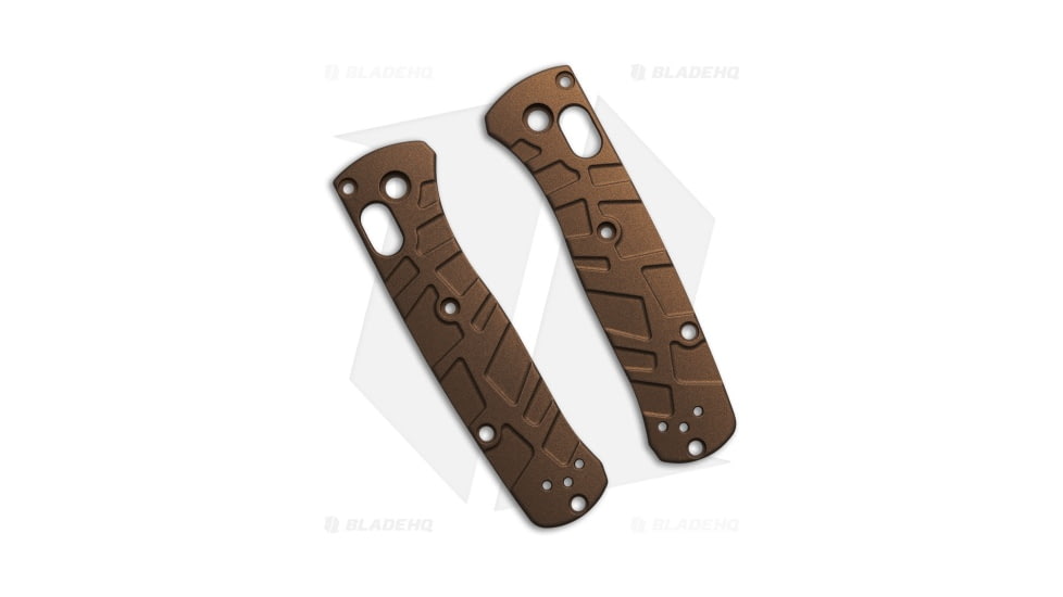 Lex Custom International Benchmade Mini Bugout Ti Turtle Scales, Bronze Handle, Burnt Bronze, 4.50 inch, BHQ-208682
