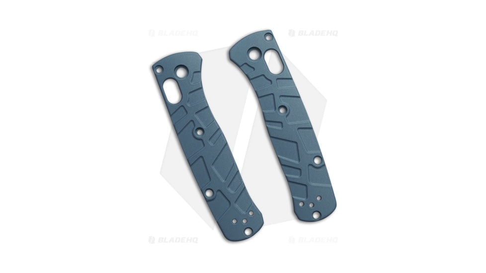 Lex Custom International Benchmade Mini Bugout Ti Turtle Scales, Blue Handle, Polar Blue, 3.70 inch, BHQ-208683