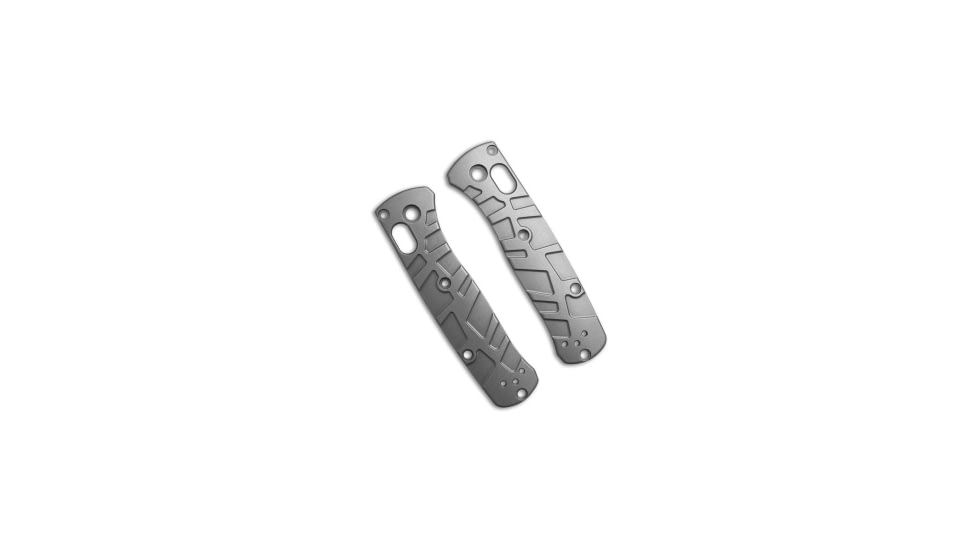 Lex Custom International Benchmade Mini Bugout Ti Turtle Scales, Gray Handle, Glass Polished, 3.70 inch, BHQ-216621