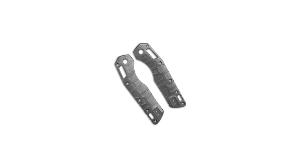 Lex Custom International Lex Custom Microtech MSI V3 Ambi Clip Mount Scales - Stonewash Titanium, Gray/Silver, adult, BHQ-234182