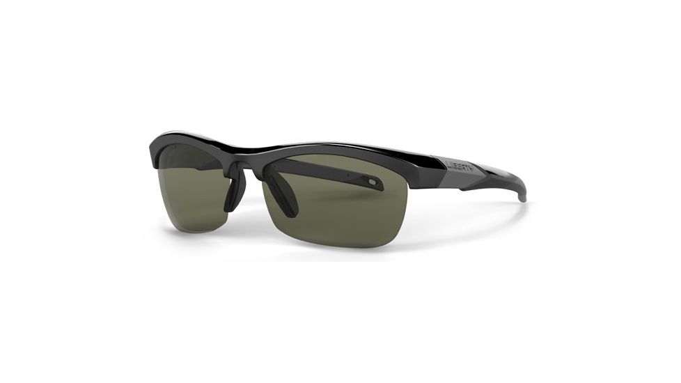 Liberty Sport Suns IT-20 B Protective Eyewear Shiny Black Frame,Grey/Green w. silver flash Lens, Unisex IT20-BSHBK6020135FP