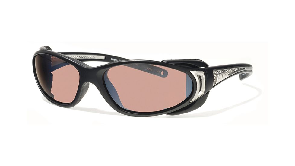Liberty Sport Suns CHOPPERProtective Eyewear Matte BlackFrame,Rose Amber Lens, Unisex CHOPPRMBSS6117140DSL
