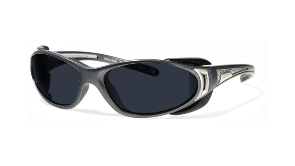 Liberty Sport Suns CHOPPER Protective Eyewear Shiny GreyFrame,Grey Polar Lens, Unisex CHOPPRSGSS6117140GPL