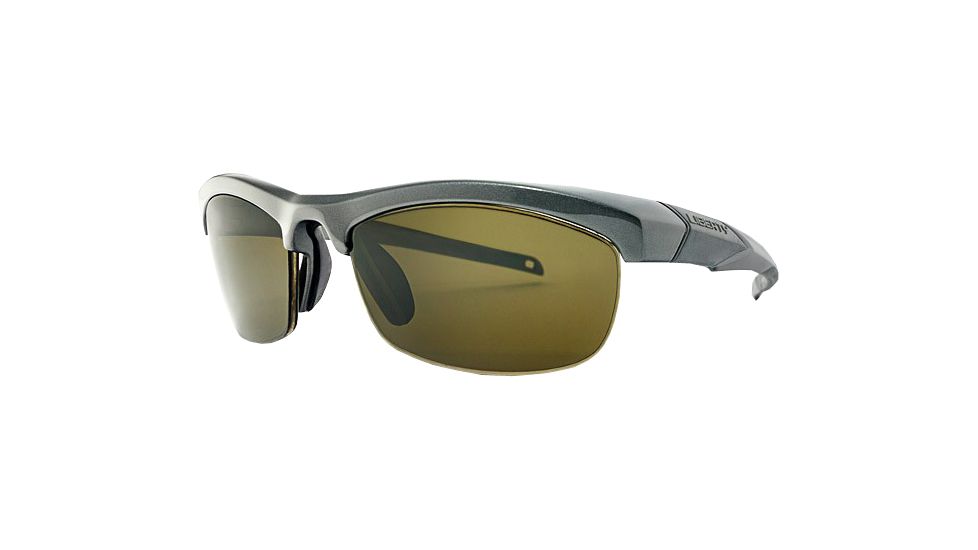 Liberty Sport Suns IT-20 A Protective Eyewear Matte Silver Frame,Grey/Green w. silver flash Lens, Unisex IT20-AMSIL6220135FP
