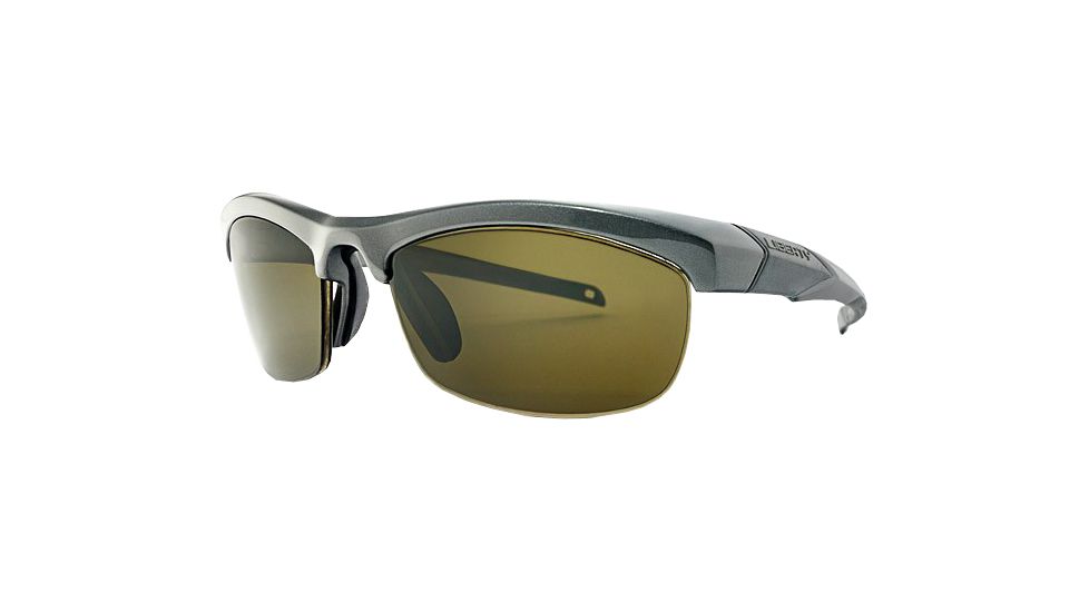 Liberty Sport Suns IT-20 BProtective Eyewear Matte SilverFrame,Grey/Green w. silver flash Lens, Unisex IT20-BMSIL6020135FP