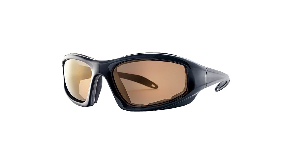 Liberty Sport Suns TORQUE 1 Protective Eyewear Translucent Black Frame,Brown Bronze Lens, Unisex RS-TQ1TBLK6017130BBM