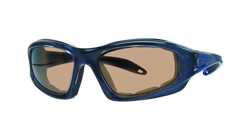 Liberty Sport Suns TORQUE 1 Protective Eyewear Translucent Blue Frame,Brown Bronze Lens, Unisex RS-TQ1TBLU6017130BBM