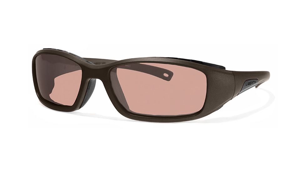 Liberty Sport Suns RIDERProtective Eyewear Satin Burnt Bronze Frame,Rose Amber Lens, Unisex RIDERSABB6017130DSL
