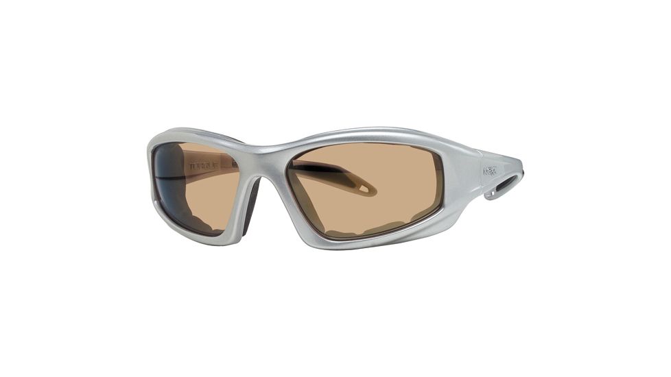 Liberty Sport Suns TORQUE 1 Protective Eyewear Shiny Silver Frame,Brown Bronze Lens, Unisex RS-TQ1SHSI6017130BBM