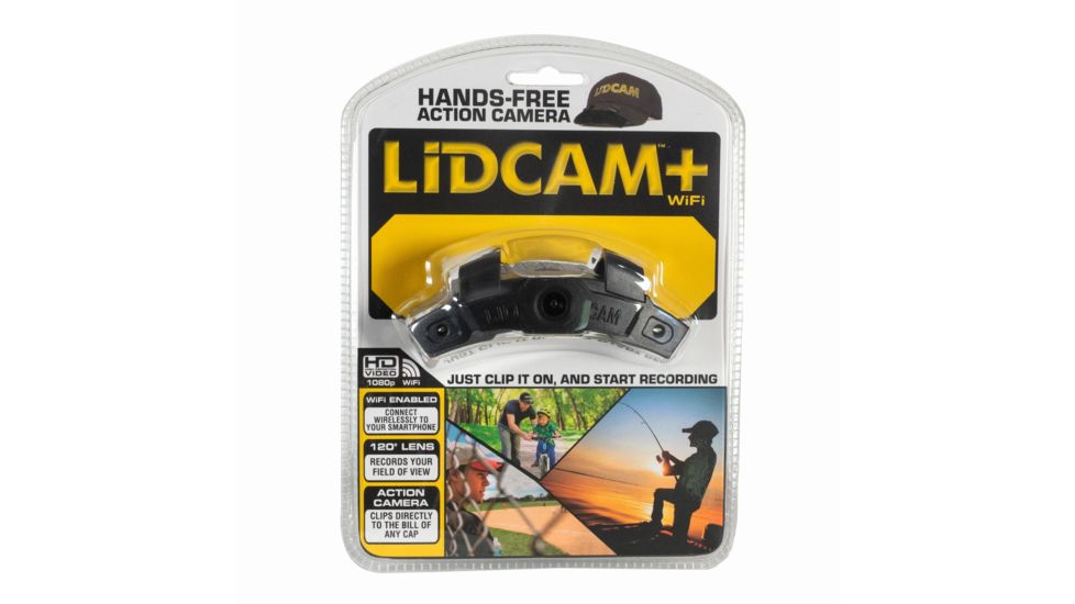 LidCam Pro Series, 1080 HD Video Resolution w/ WiFi &amp; 1-4x Zoom, Black, LC-WF-BZ