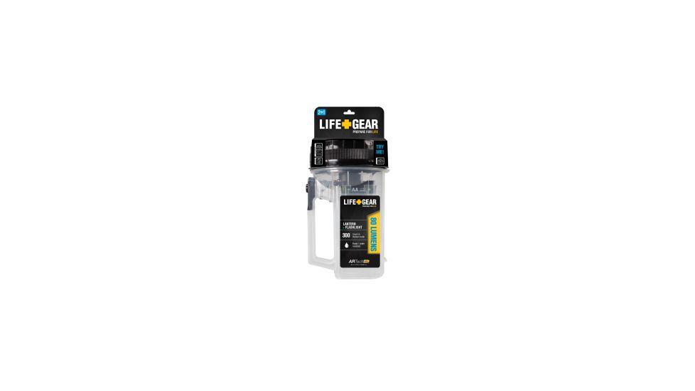 Life Gear 2N1 AR-Tech Spot Light Flashlight + Lantern LG03-10161-CLE