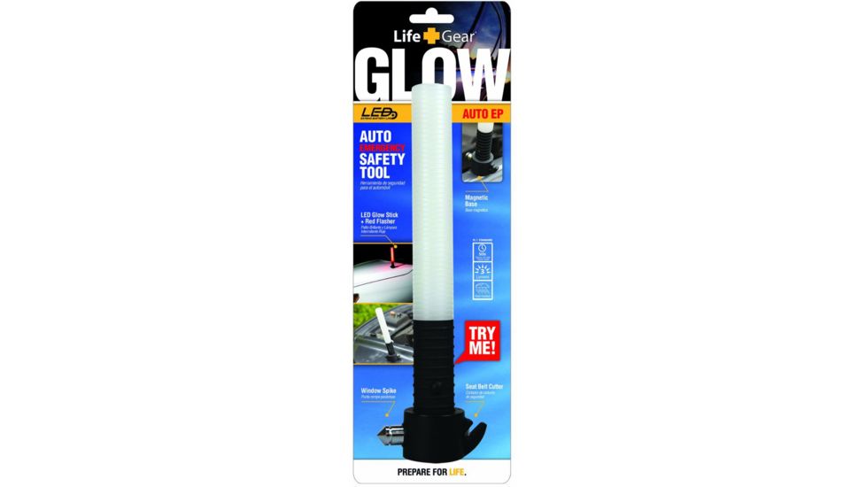 Life Gear Auto EP Flashlight w/ Seat Belt Cutter, Window Breaker LG403
