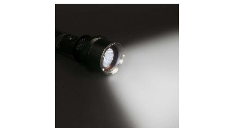 Life Gear Pro Series 120 Tactical Flashlight w/ Red Night Vision &amp; Strobe - 120 Lumens, black LG21-60544-BLA