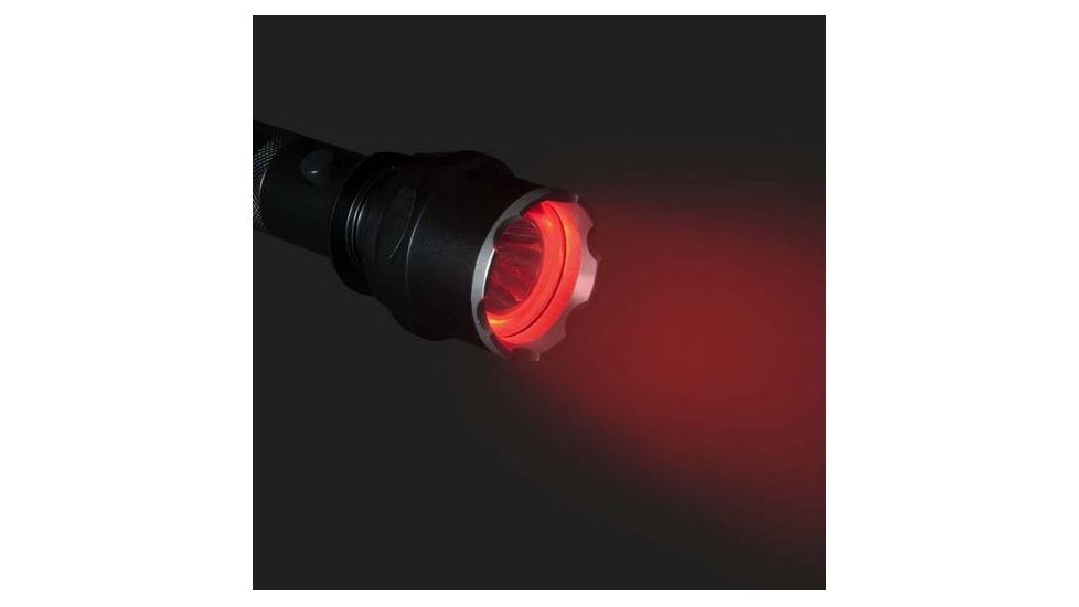 Life Gear Pro Series 120 Tactical Flashlight w/ Red Night Vision &amp; Strobe - 120 Lumens, black LG21-60544-BLA