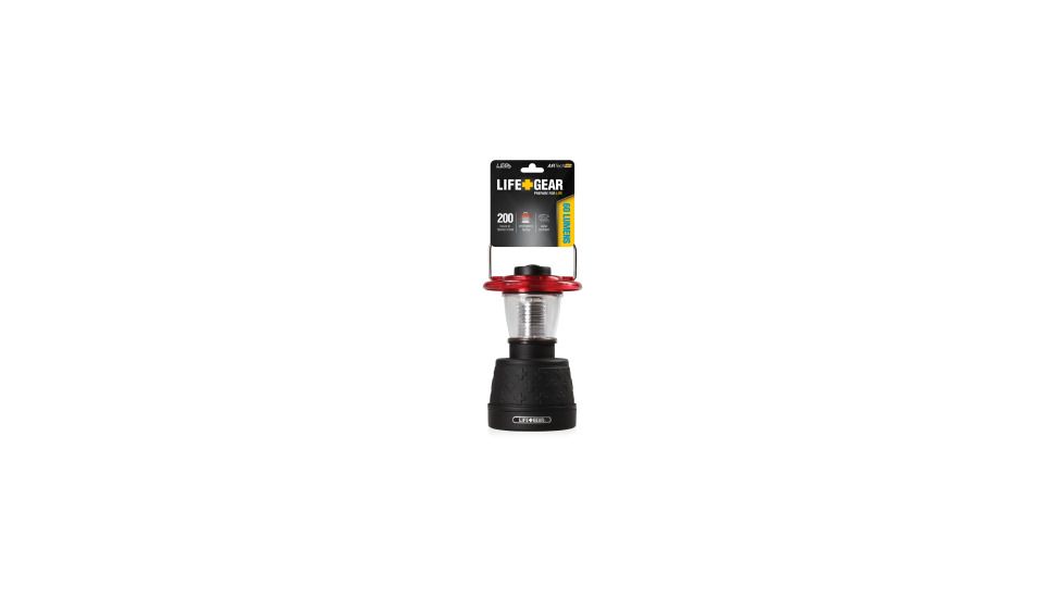 Life Gear Rubberized 60 Lumen AR Tech Lantern LG16-10220-RED