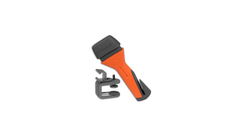 Life Hammer Life Hammer Evolution Safety Hammer Car Escape Tool, Orange, Stainless Steel, adult, BHQ-31888