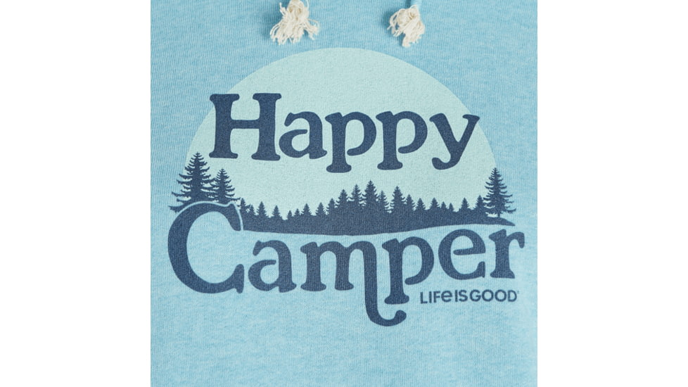 Life Is Good Simply True Happy Camper - Womens, Coastal Blue, Extra Small, 61191-Coastal Blue-XS