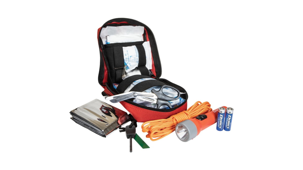 LifeGear 116 Piece First Aid and Survival Kit in Soft Pack with Molle Straps, 41-3907