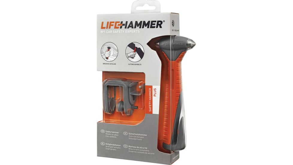 Lifehammer Safety Hammer Plus, Auto Escape Tool, 7in Overall, LHPBL001