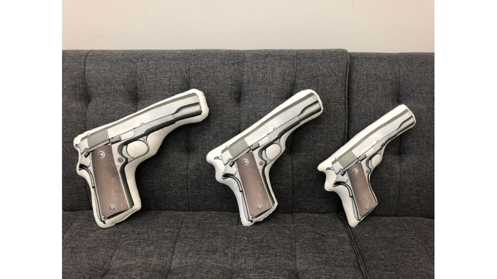 Lifelike Pillows 1911 Handgun Pillow, 12x8x4, Multi, Small, OPT01-M191101-SH12